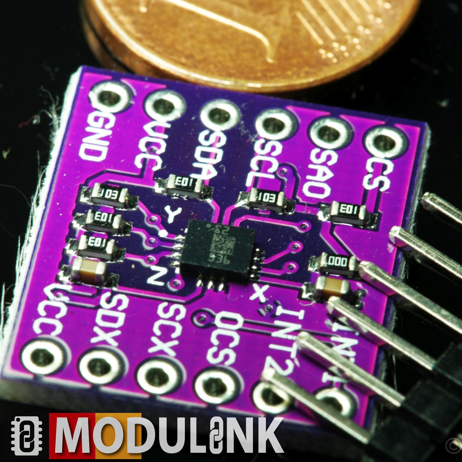 ADXL346 Z Beschleunigungssensor 13 bit digital SPI I2C 2-16g Neigung Arduino RPi